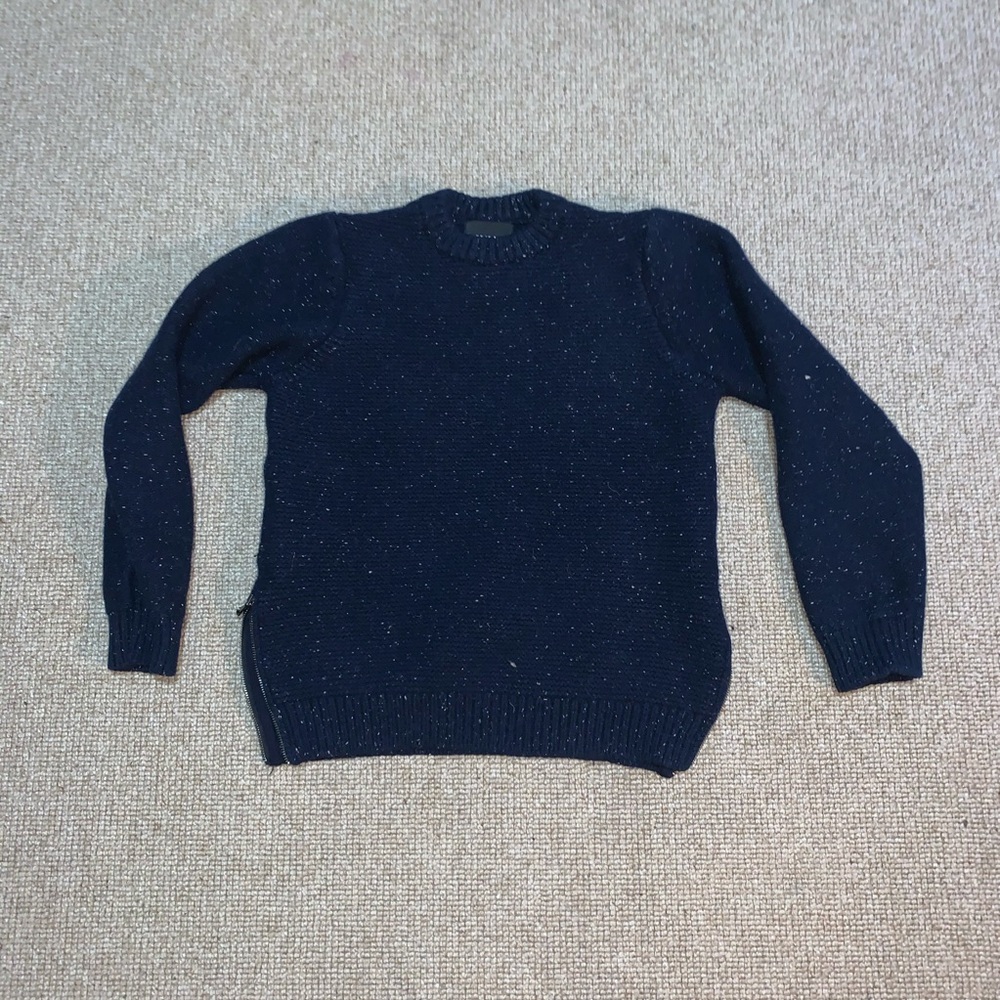 Dark blue wool sweater